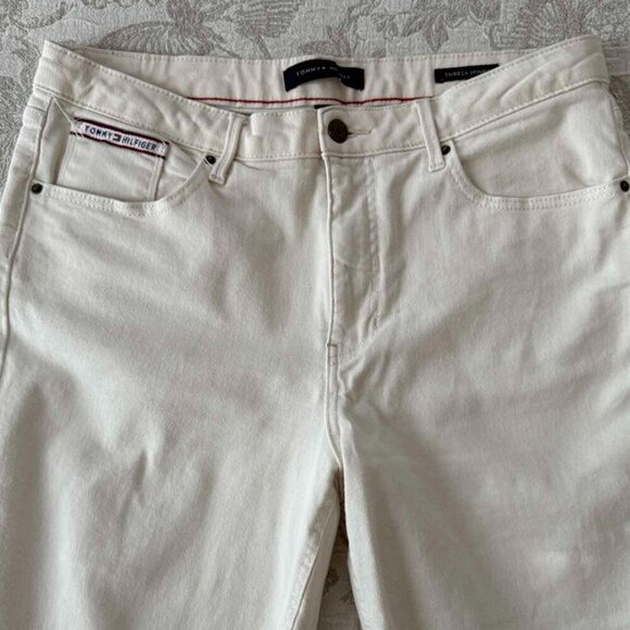 Tommy Hilfiger Beige Tribeca Skinny Denim Pants size 14 - Picture 7 of 12
